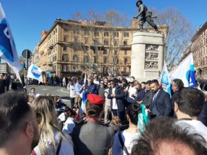 air italy ugl manifestazione roma 20 febbraio 2020