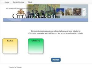 tari sassari sportello online