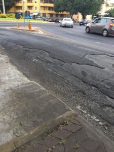 buche nelle strade a sassari