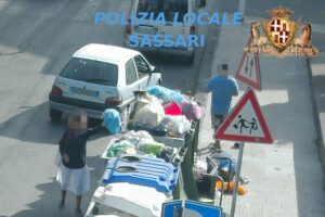 abbandono rifiuti sassari