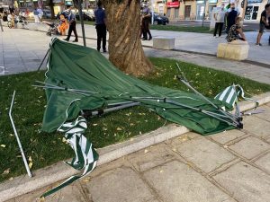 aggressione contro leghisti