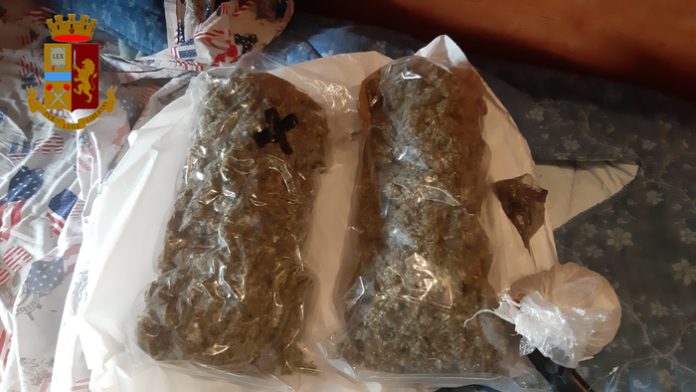 marijuana cagliari arresto