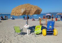 carrozzina disabili spiaggia