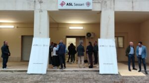 L'ingresso dell'ambulatorio infermieristico territoriale di Fertilia
