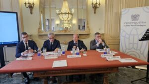 Da sinistra, Andrea Porcu, Natale Mazzuca, Maurizio De Pascale, Giosy Romano