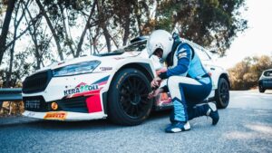 Andrea Pisano su Skoda Fabia Evo