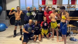 Gli atleti del team Tarantini