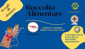 Lions sassari raccolta alimentare