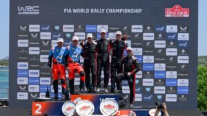 Podio Rally Italia Sardegna 2025