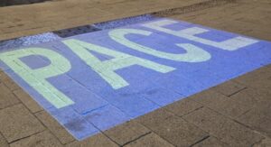 La scritta pace comune sassari