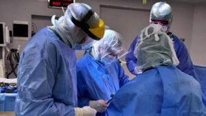 Un momento della live surgery Alghero