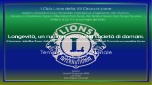 INVITO LIONS CONVEGNO LONGEVITA' 16 01 26