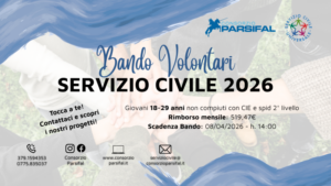 Servizio Civile Consorzio Parsifal 2026