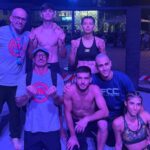 Gli atleti a Castelsardo con Tarantini